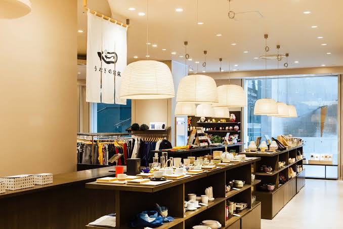 うなぎの寝床（SHOP）の店内